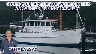 1982 Trawler Converted to Long Range Cruiser Boat Walkthrough