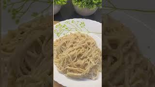 Check my page for full recipe #whitesaucepasta #cooking #food #youtubeshorts