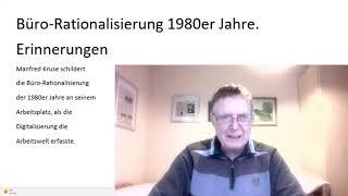 Büro-Rationalisierung 1980er Jahre. Erinnerungen