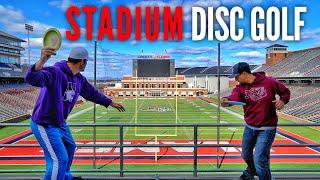 Disc Golf in a College Stadium | Smith, McBeth, Foundation Disc Golf, Hannah McBeth