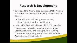 Alberta Wheat Commission: Wheat's Up - Farming Smarter Conference 2014