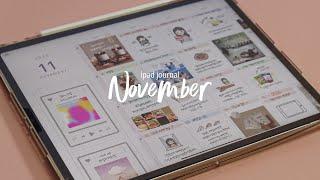  November iPAD journal with 2021 template / goodnote5 / procreate