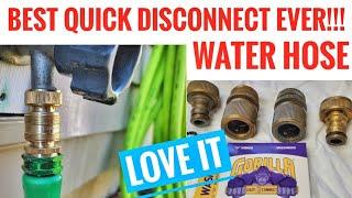 BEST EVER Garden Hose Quick Disconnect Fittings I LOVE THESE!!!!! Gorilla Easy Connect from Amazon