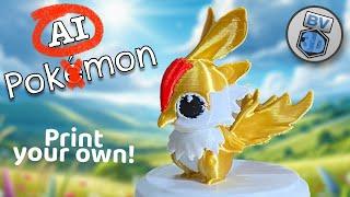 Create Your Own Pokémon-style 3D Models! Bambu MakerLab PrintMon