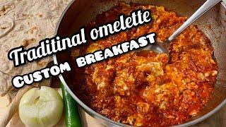 Asmr cooking omelette | Street food recipe | Quick and easy breakfast recipe