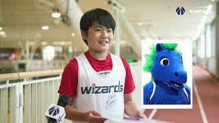 Jr. Wizards guess NBA Mascots | 2024-25 Washington Wizards Schedule Release