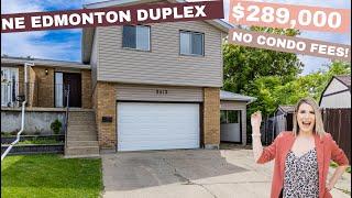 Northeast Edmonton Duplex for sale. A spacious home for sale in Edmonton Alberta under $300,000