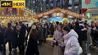 3 HOURS of London Christmas Walk - Dec 2023  The Best of London Christmas [4K HDR]