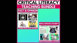 Critical Literacy Bundle for Students and Teachers