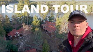 A TOUR OF OUR OFF GRID ISLAND IN THE WILDERNESS // EP28