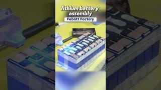 Unbelievable! Watch How Lithium Batteries Are Made #machine #febatt #shorts