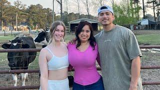 Fuimos a un rancho con mi mama a buscar la leche || JC and Sondra