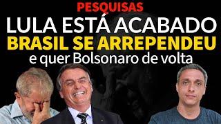 LULA está acabado - Pesquisa mostra que o Brasil se arrependeu e quer Bolsonaro de volta