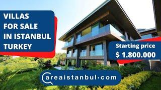 Sea and Forest view villas for sale in Tarabya Sariyer Istanbul