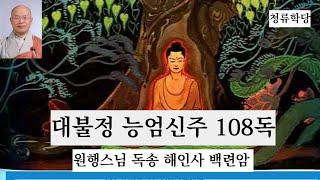 능엄신주 108독 - 원행스님 독송 -  해인사 백련암