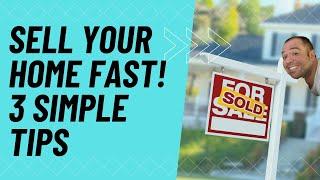 3 Simple Tips to Sell Fast, Housing Market - Orlando Florida