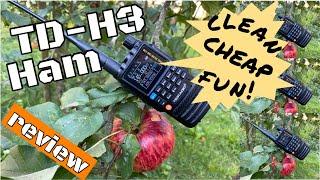 Tidradio TD-H3Ham review: clean, cheap, fun! Plus, BT programming in the forest!