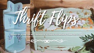 Thrift FlipsThrift Flips • Upcycling Items from My Stash • Upcycled Simple • Using Transfer Scraps