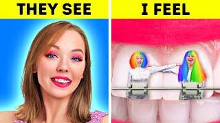 GIRLS' PROBLEMS and FAILS || WHAT IT'S LIKE TO BE A GIRL || ME vs BRACES by La La Life GOLD