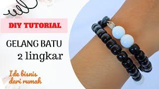 BEADED BRACELET 2in1 TASBIH ROSARIO stone jewellery DIY TUTORIAL