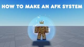 Roblox Tutorial - How to make an AFK system