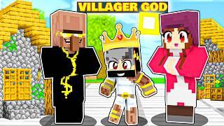 Transforming Into VILLAGER GOD in Minecraft! (Hindi)