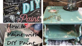 Easy How to Paint with DIY Paint ~ Clay Based Chalk Style Paint