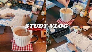 study vlog-午后4h学习记录｜一起努力自律吧｜学习视频｜复古氛围感｜动力向｜学博｜自律｜考编