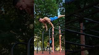 Insane First Outside Calisthenics Workout (Planche PU): Defying Gravity!  #shorts #calisthenics