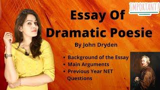 Essay of Dramatic Poesie by John Dryden