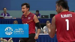 Volleyball Mens Team Final highlights Thailand vs Vietnam | 28th SEA Games Singapore 2015