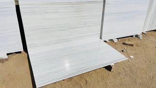 Makrana Albeta Pencil Line | Pure White Marble | Best Marble For Flooring  | 9116113111