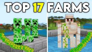 TOP 17 MUST HAVE FARMS in 1.21 Minecraft Bedrock !