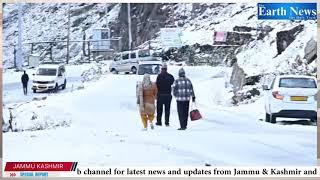 Famous Tourist Resort Chandanwari Pahalgam Received  Fresh Spell of Snowfall