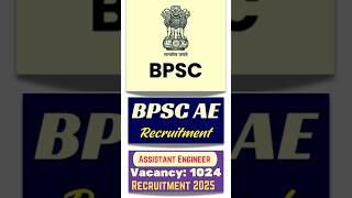 BPSC AE Notification 2025 | #shorts