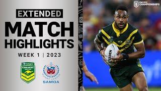 Kangaroos v Toa Samoa | Extended Highlights | Pacific Championships | Week 1, 2023 | NRL