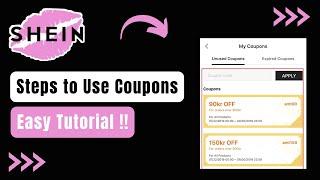 How to Use Coupons on Shein App !