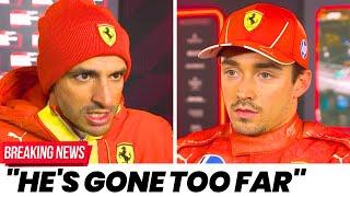 Carlos Sainz Drops HUGE BOMBSHELL On Leclerc After EXPLOSIVE COMMENTS!