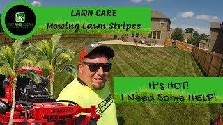 Lawn Care Over HEATED | Lawn Stripes and Hiring Help for the Heat