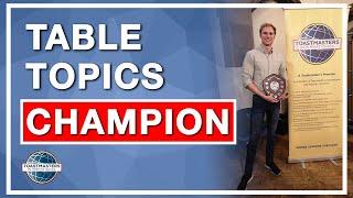 Toastmasters Table Topics Contest | 1st Place | Kyle Murtagh