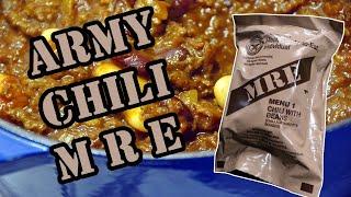 Ration Review: 2017 US MRE Meal Ready To Eat, Menu 1 Chili With Beans