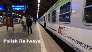 By night train from Wroclaw to Warsaw / Polish Railways