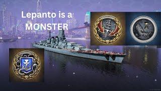 Lepanto is SCARY good (World Of Warships Legends)