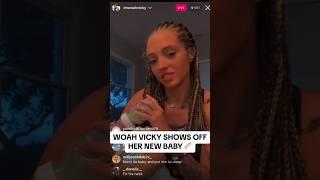 Woah Vicky has a NEW BABY | IG LIVE 11/24/23 #woahvicky #shorts