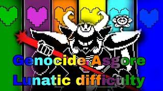 Genocide Asgore Lunatic difficulty! (ez, 6 attempts only)