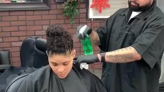 CRISSA ACE GIVES TRUTH THE BARBER ARTIST SOME OF HIS OWN MEDICINE