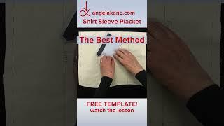 Absolutely the Best Method to #Sew a Shirt Sleeve Placket
