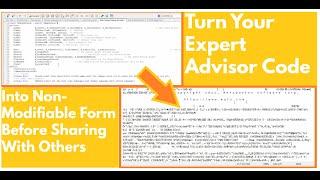 How To Export Meta Trader Expert Advisor (EA) So Others Can't Modify Code