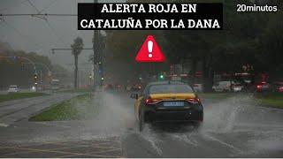 DANA EN CATALUÑA: alerta roja, inundaciones, transporte y clases suspendidas