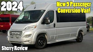 ALL NEW 2024 Ram ProMaster Conversion Van - Seats 9 Passengers! | Sherry Review